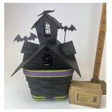 Haunted house with metal lid, protector and NIB