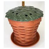 CC Clay pot with protector, pottery base & top