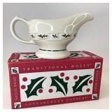 Traditional Holly Sauce boat