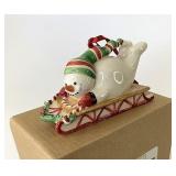 Bluster  sledding ornament