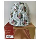 NIB 7 1/2 inch pleated fabric shade