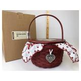 Be my valentine with liner Protector lid and tie