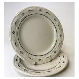 USA Green set of two luncheon plates very gently
