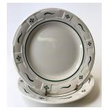 USA Green bread plates like new condition