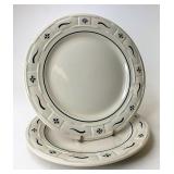 USA green dinner plates-gently used condition