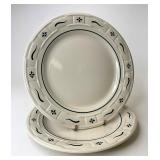 USA green dinner plates-gently used condition