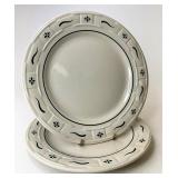 USA green dinner plates-gently used condition