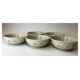 USA Green cereal bowls all very used condition