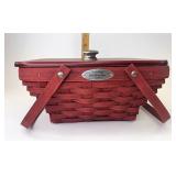 Red Woven Memories with Protector and lid