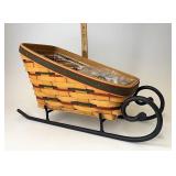 Holiday sleigh with emerald stripe Liner and