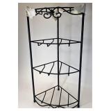 Wrought iron NIB Corner stand with original