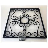 Wrought iron Hammered metal square