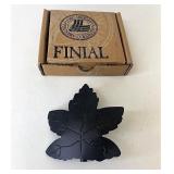 Wrought iron Maple leaf finial