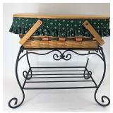 Wrought iron Treasure stand with Basket liner