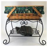 Wrought iron Treasure stand with Basket 2 liners