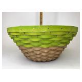 Woven green & brown bowl