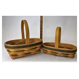 Green accent baskets with one protector