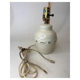 NIB Green pottery lamp base