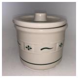 USA Green crock with lid