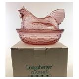 NIB Glass hen