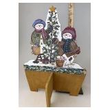 Hand painted snow friends divider