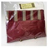 Holiday stripe  wine carrier liner
