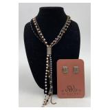 NIB So Rachel Necklace and earrings