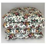 Garden splendor set of four chair cushions