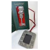 2001 Santa key and 2002 Pewter frame