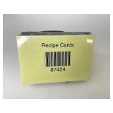 New 4 x 6 recipe cards
