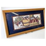 Framed basket picture