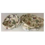 Botanical Fields button and darning Liners