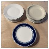 Miscellaneous small glass plates