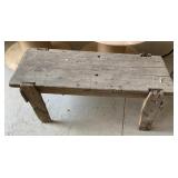 Vintage wooden bench