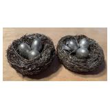 Decorative nest with eggs