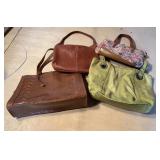 Purse Lot 1 genuine green fossil bag