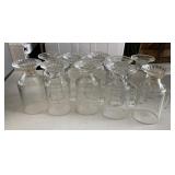 11 glass cups