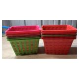 Small plastic baskets