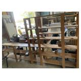 73 x 138" homemade wooden shelf