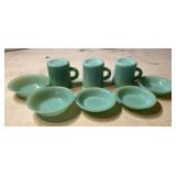 Fire king mugs and bowls