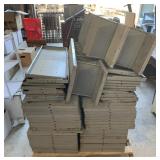 Large pallet of metal shelving