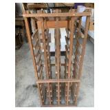Wooden wine racks