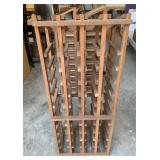Wooden wine rack