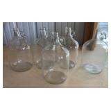 5 1 gallon glass jugs