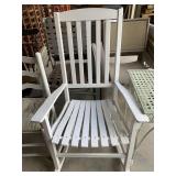 Very nice white rocking chair