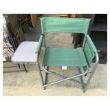 Green folding chair