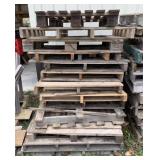 13 wooden pallets