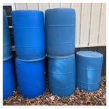 5 55 gallon drums