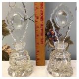 Glass perfume bottles