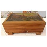 Wood trinket box